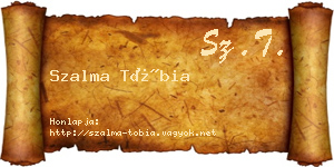 Szalma Tóbia névjegykártya